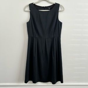 Theory Blainey Stretch Cotton Wool Blend Dress in Black size 8 Monochrome Stripe